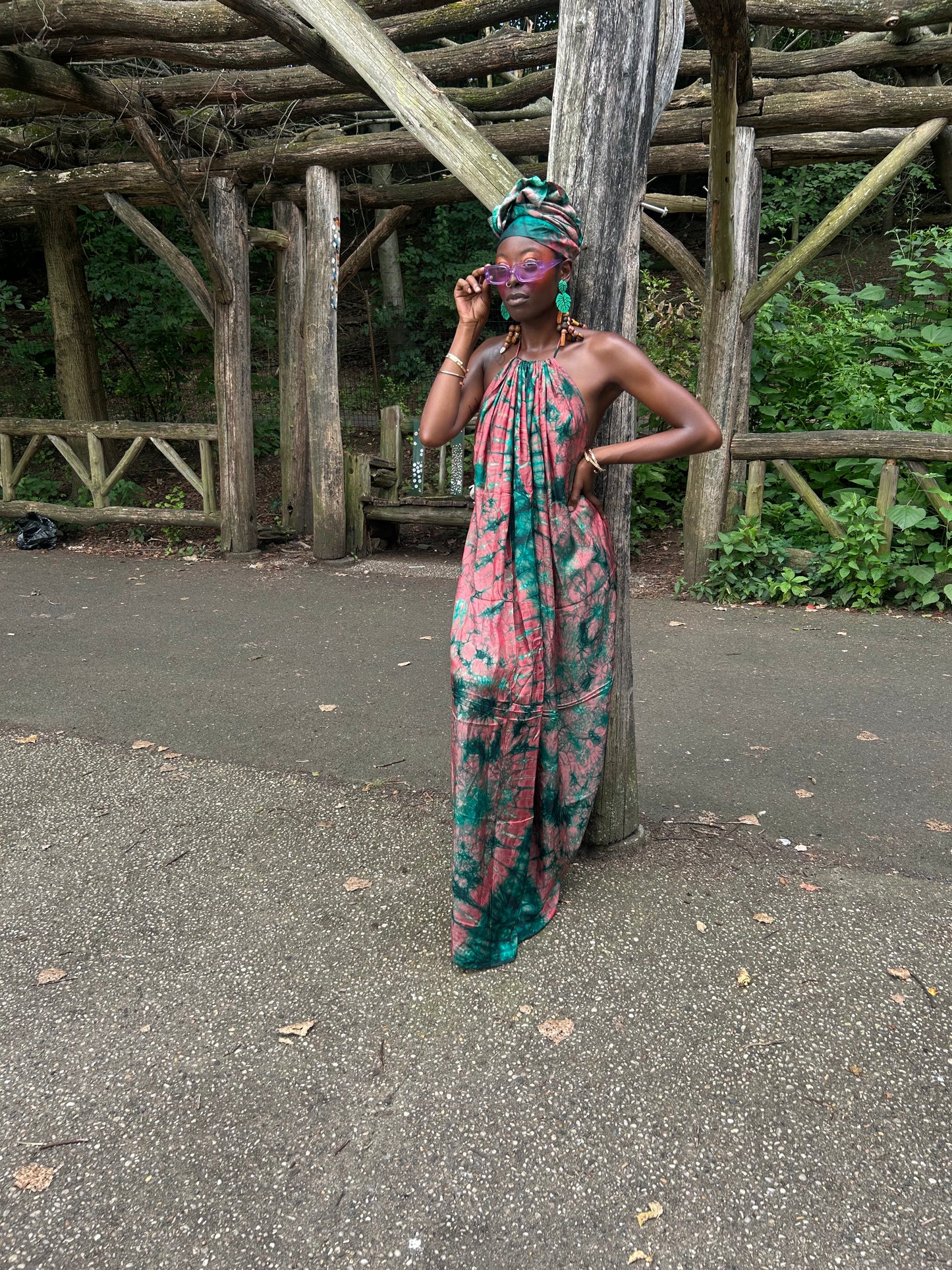 Halter top maxi dress