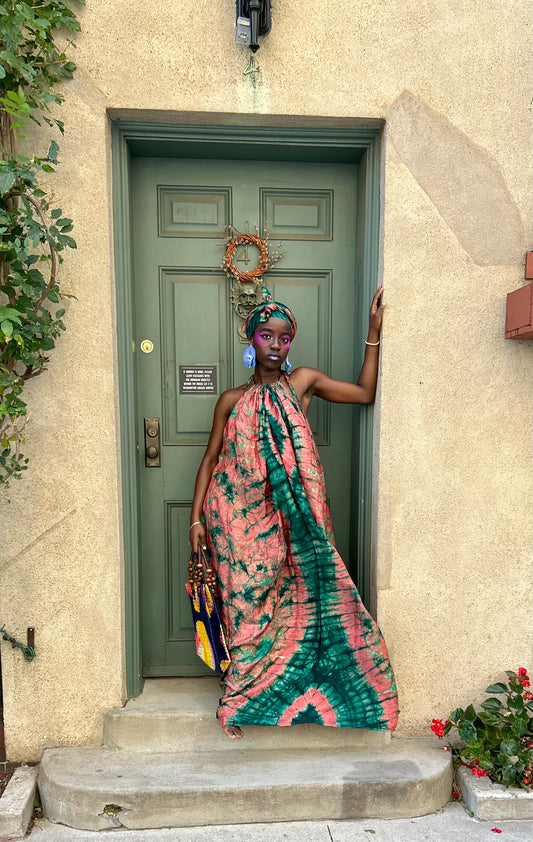 Halter top maxi dress