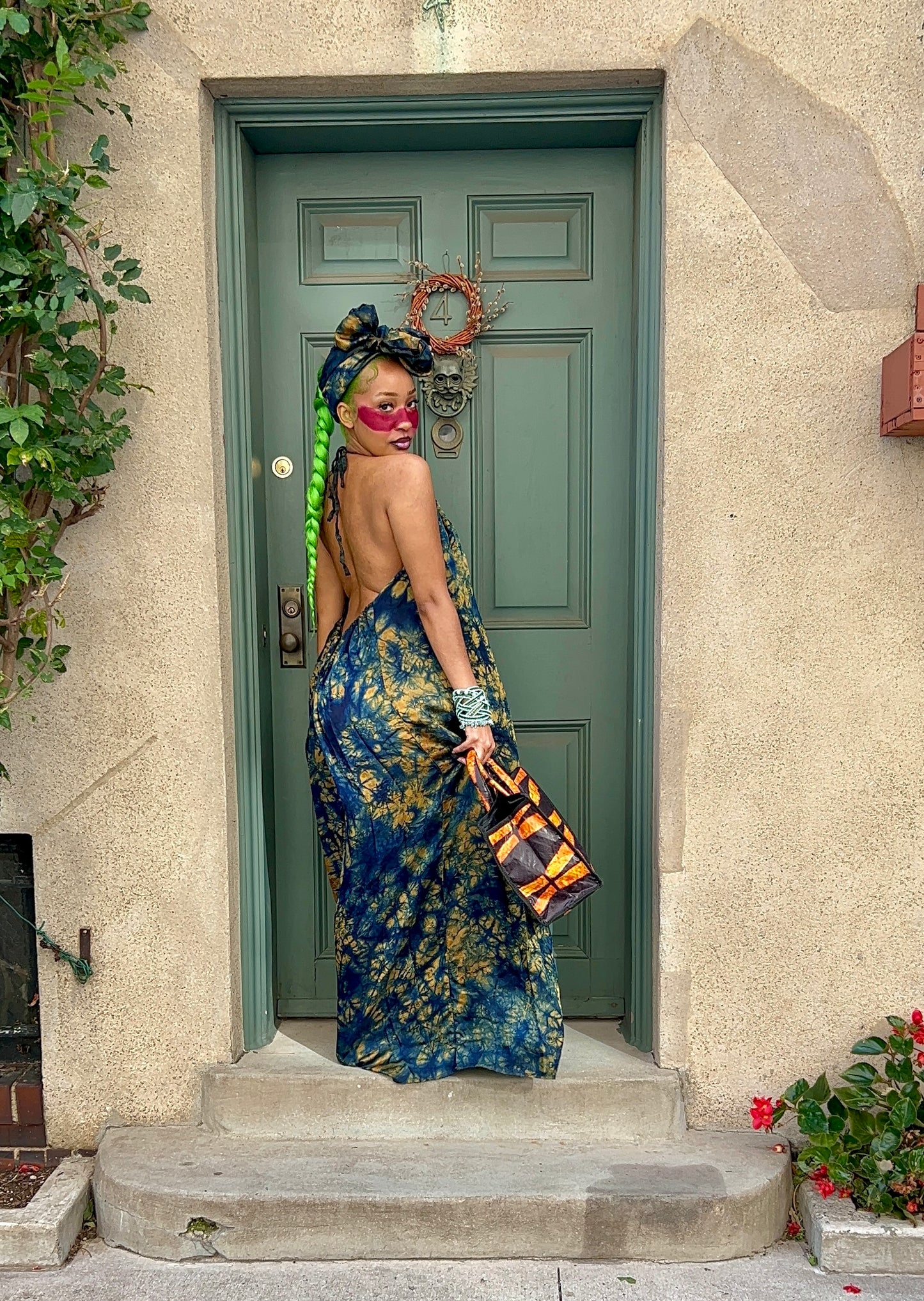 Halter top maxi dress