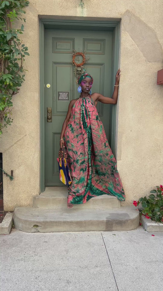 Yomola Halter top maxi dress